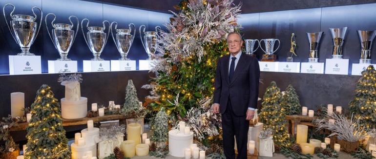 تبریک کریسمس اعضای باشگاه رئال مادرید به هواداران / عکس