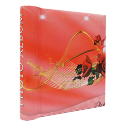 آلبوم عکس سلفونی فنری (سیمی ) مدل دو خونه 200 عکس گل سایز 15*10 و 18*13